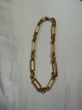 Madewell Gold-Tone Rectangular Link Necklace